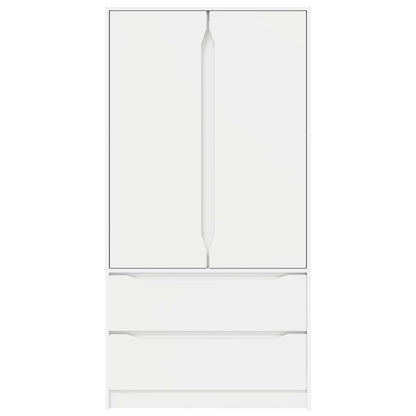 Wardrobe with Drawer White 79.5 x 49 x 156 cm Engineered Wood