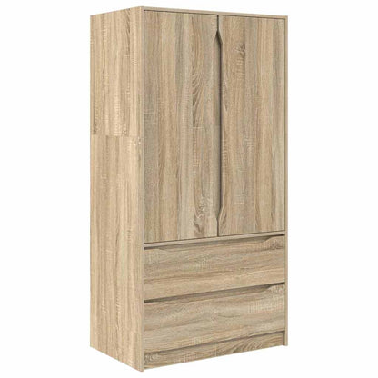 Wardrobe Manual Sonoma Oak 79.5 x 49 x 156 cm Engineered Wood