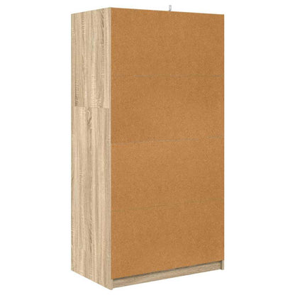 Wardrobe Manual Sonoma Oak 79.5 x 49 x 156 cm Engineered Wood