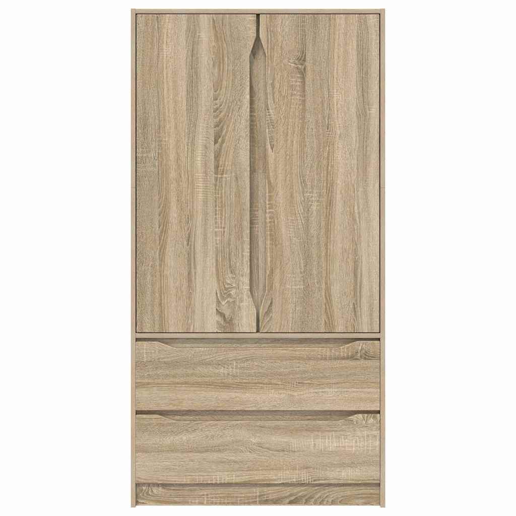 Wardrobe Manual Sonoma Oak 79.5 x 49 x 156 cm Engineered Wood
