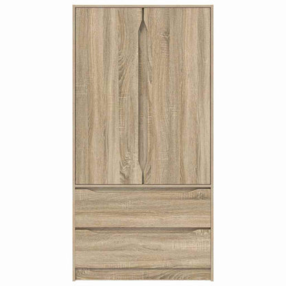 Wardrobe Manual Sonoma Oak 79.5 x 49 x 156 cm Engineered Wood