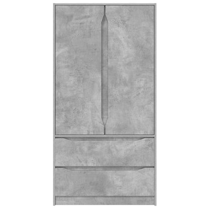 Wardrobe Concrete Grey 79.5 x 49 x 156 cm Engineered Wood