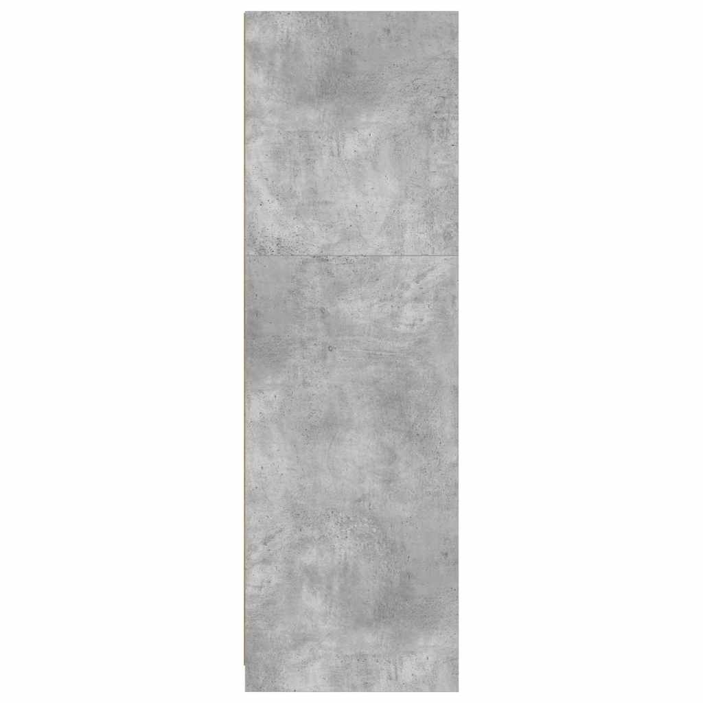 Wardrobe Concrete Grey 79.5 x 49 x 156 cm Engineered Wood