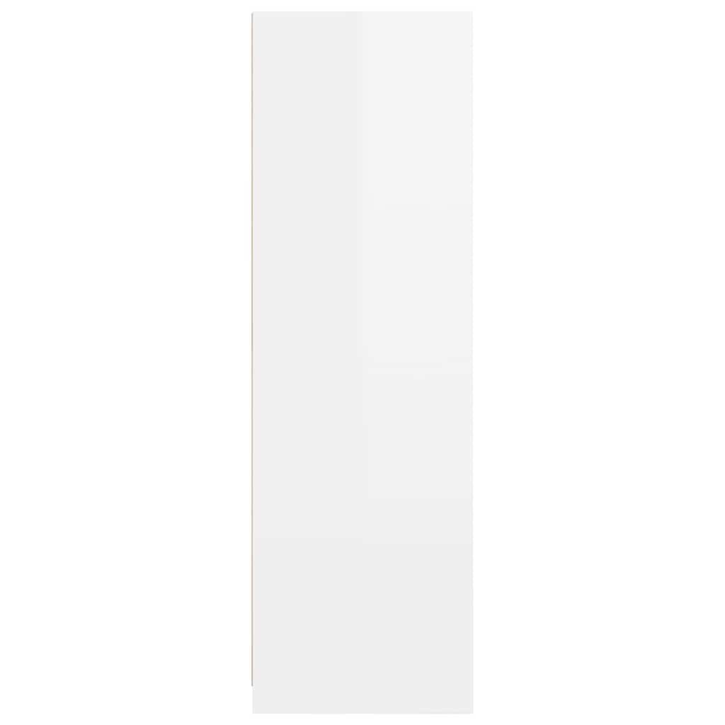 Wardrobe High Gloss White 79.5 x 49 x 156 cm Engineered Wood