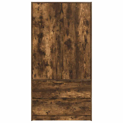 Wardrobe Manual Smoked Oak 79.5 x 49 x 156 cm Engineered Wood