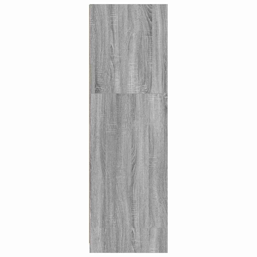 Wardrobe Manual Grey Sonoma 79.5 x 49 x 156 cm Engineered Wood