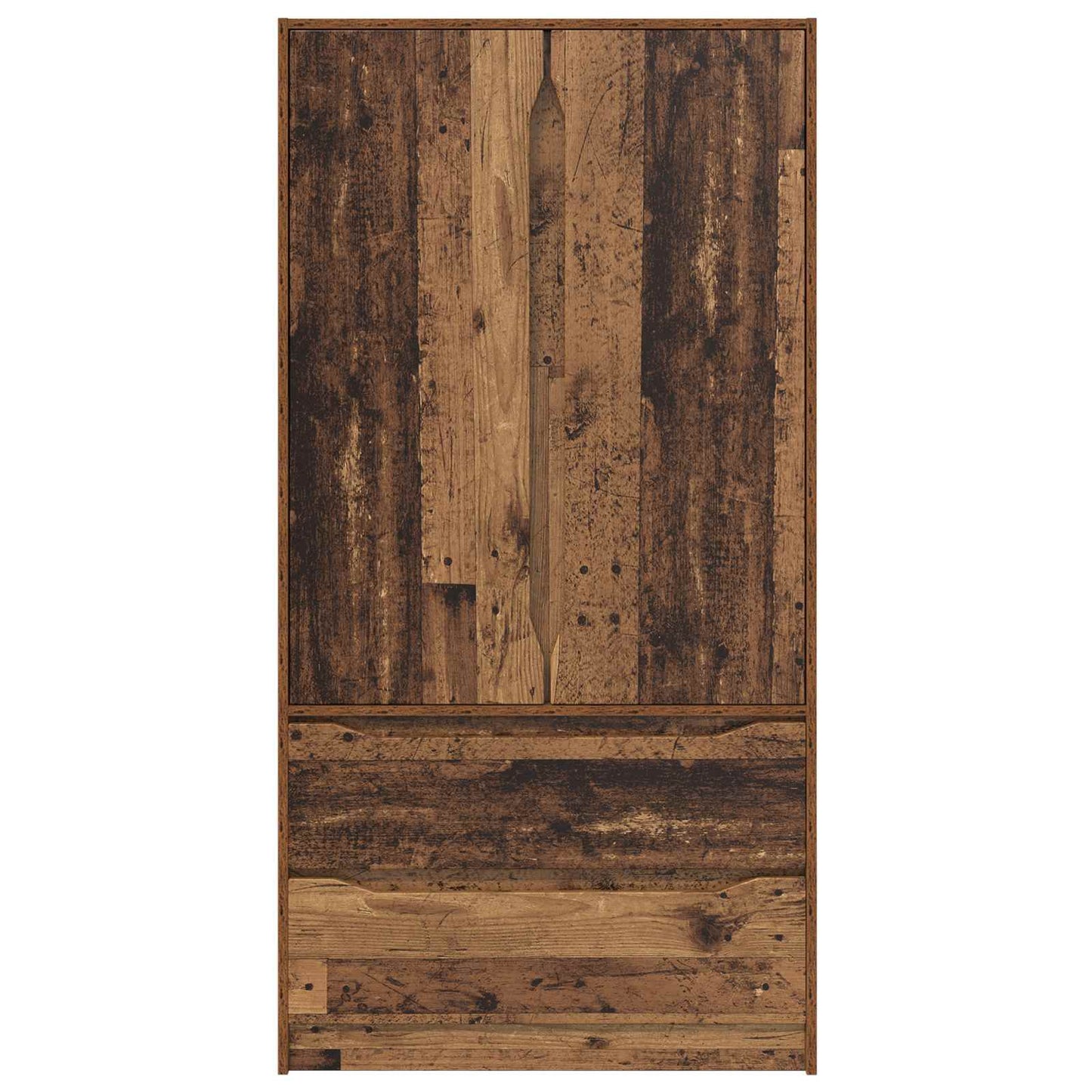 Wardrobe with Door Old Wood 79.5 x 49 x 156 cm Engineered Wood
