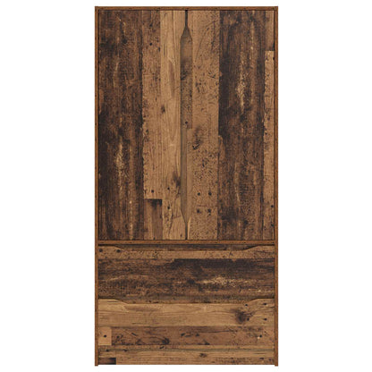 Wardrobe with Door Old Wood 79.5 x 49 x 156 cm Engineered Wood
