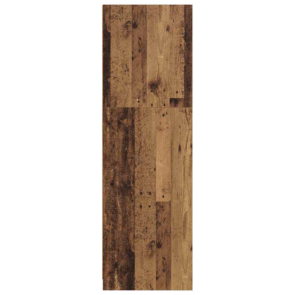 Wardrobe with Door Old Wood 79.5 x 49 x 156 cm Engineered Wood