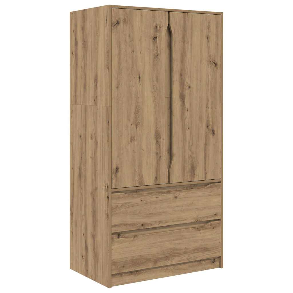 Wardrobe Manual Artisan Oak 79.5 x 49 x 156 cm Engineered Wood