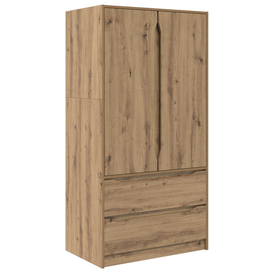 Wardrobe Manual Artisan Oak 79.5 x 49 x 156 cm Engineered Wood