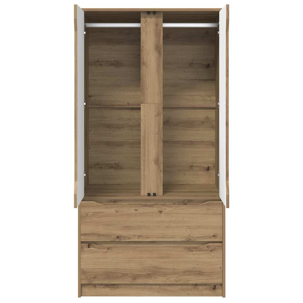 Wardrobe Manual Artisan Oak 79.5 x 49 x 156 cm Engineered Wood
