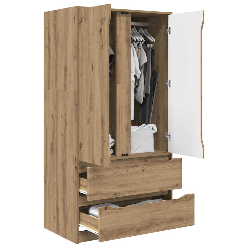 Wardrobe Manual Artisan Oak 79.5 x 49 x 156 cm Engineered Wood