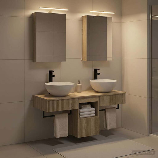 Bathroom Cabinet Set 5 pcs Sonoma Oak 40 x 10.5 x 60.5 cm