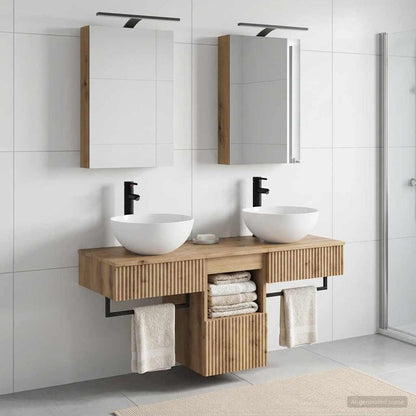 Bathroom Cabinet Set 5 pcs Artisan Oak 40 x 10.5 x 60.5 cm