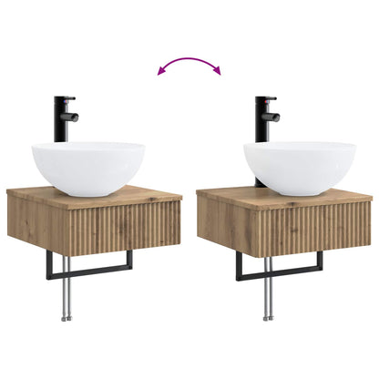 Bathroom Cabinet Set 5 pcs Artisan Oak 40 x 10.5 x 60.5 cm