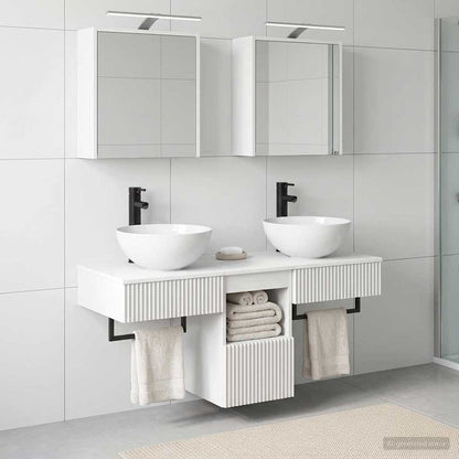 Bathroom Cabinet Set 5 pcs White 43 x 16 x 62.5 cm