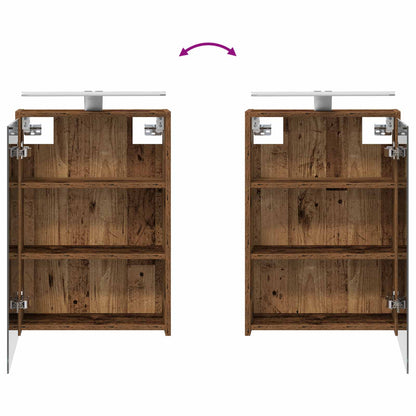 Bathroom Cabinet Set 5 pcs Old Wood 43 x 16 x 62.5 cm