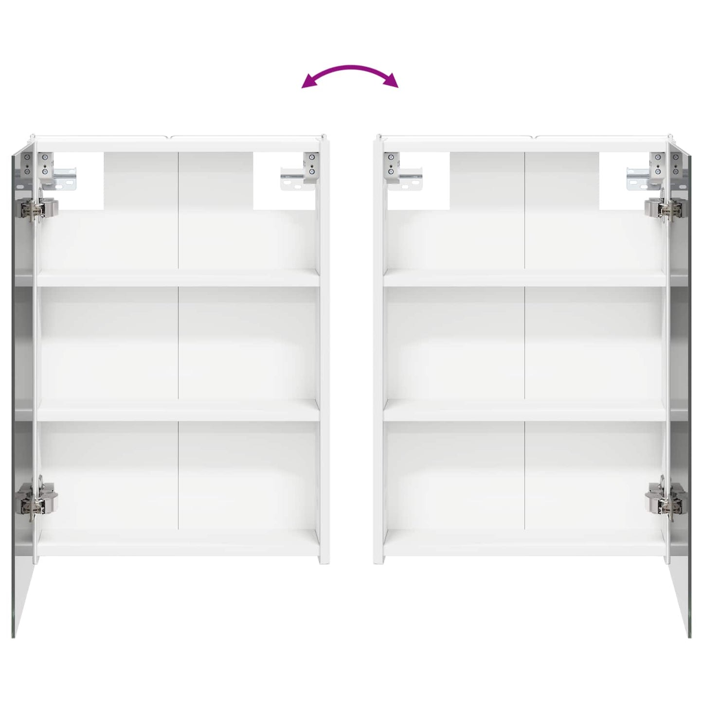 Bathroom Cabinet Set 5 pcs White 43 x 11.5 x 60.5 cm