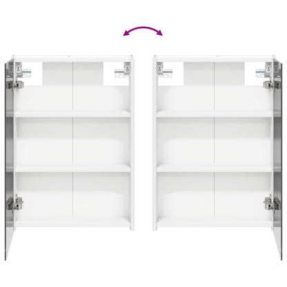 Bathroom Cabinet Set 5 pcs White 43 x 11.5 x 60.5 cm