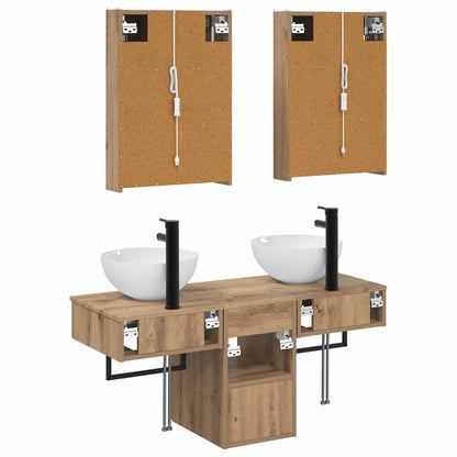Bathroom Cabinet Set 5 pcs Artisan Oak 43 x 11.5 x 60.5 cm