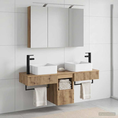 Bathroom Cabinet Set 4 pcs Artisan Oak 100 x 14.5 x 70 cm