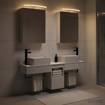 Bathroom Cabinet Set 5 pcs White 50 x 14.5 x 70 cm