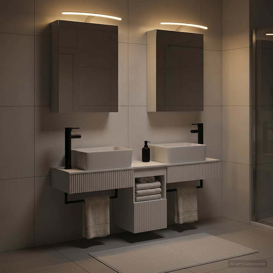 Bathroom Cabinet Set 5 pcs White 50 x 14.5 x 70 cm