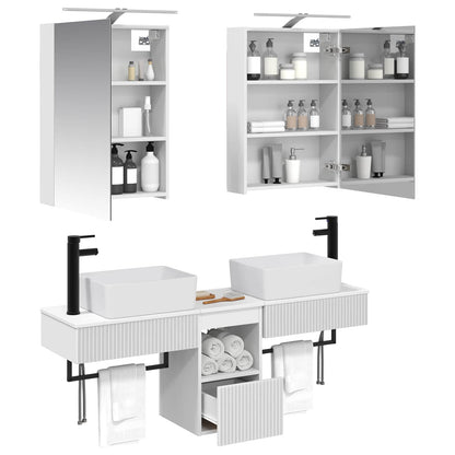 Bathroom Cabinet Set 5 pcs White 50 x 14.5 x 70 cm
