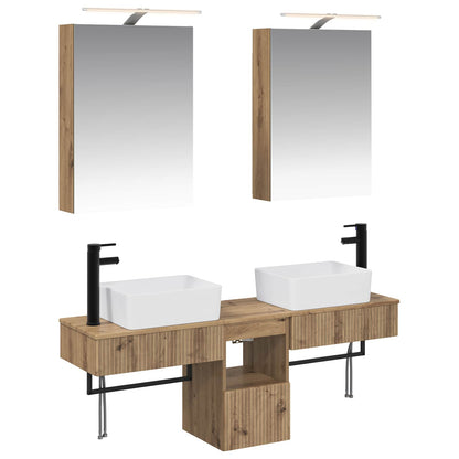 Bathroom Cabinet Set 5 pcs Artisan Oak 50 x 14.5 x 70 cm