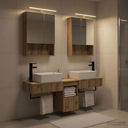 Bathroom Cabinet Set 5 pcs Artisan Oak 50 x 14.5 x 70 cm