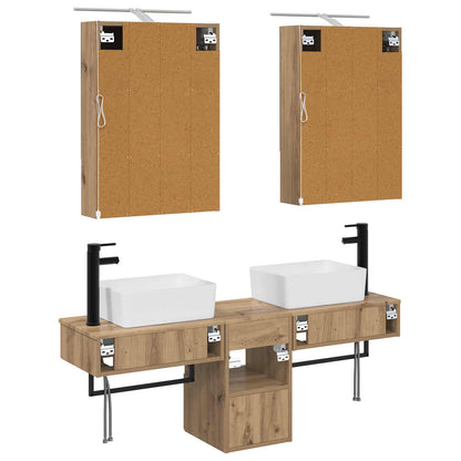Bathroom Cabinet Set 5 pcs Artisan Oak 50 x 14.5 x 70 cm
