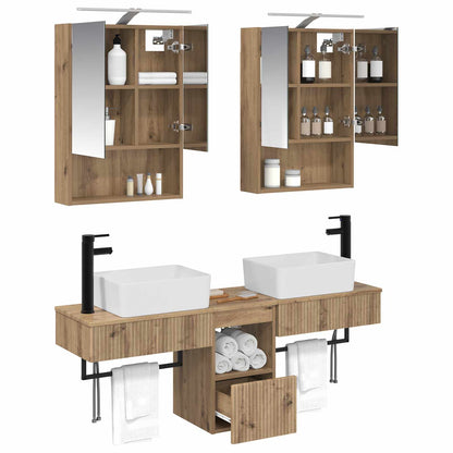 Bathroom Cabinet Set 5 pcs Artisan Oak 50 x 14.5 x 70 cm