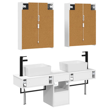 Bathroom Cabinet Set 5 pcs White 53 x 15.5 x 70 cm