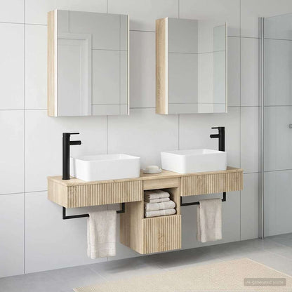 Bathroom Cabinet Set 5 pcs Sonoma Oak 53 x 15.5 x 70 cm