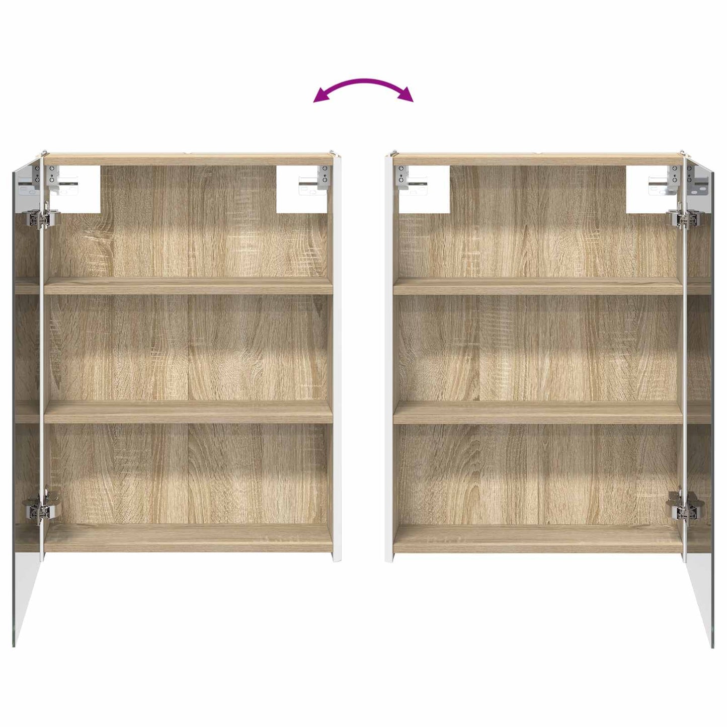 Bathroom Cabinet Set 5 pcs Sonoma Oak 53 x 15.5 x 70 cm