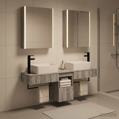Bathroom Cabinet Set 5 pcs Grey Sonoma Engineered Wood