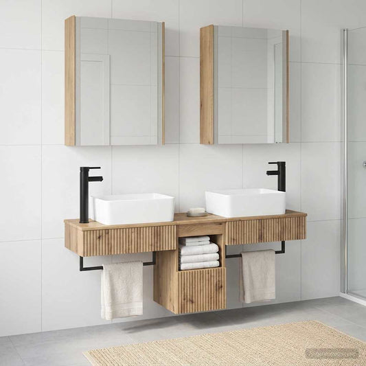 Bathroom Cabinet Set 5 pcs Artisan Oak 53 x 15.5 x 70 cm