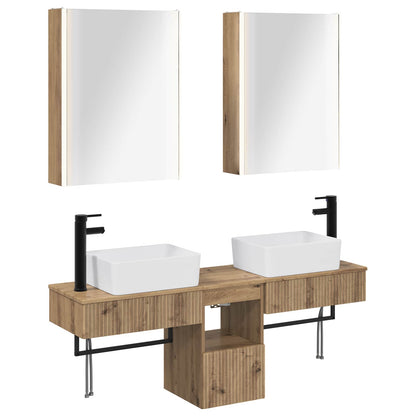 Bathroom Cabinet Set 5 pcs Artisan Oak 53 x 15.5 x 70 cm