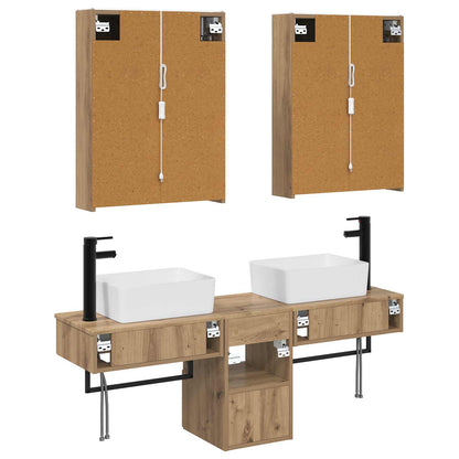 Bathroom Cabinet Set 5 pcs Artisan Oak 53 x 15.5 x 70 cm