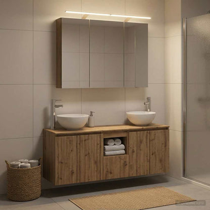 Bathroom Cabinet Set 4 pcs Artisan Oak 100 x 14.5 x 70 cm