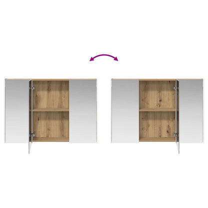 Bathroom Cabinet Set 4 pcs Artisan Oak 103.5 x 15.5 x 70 cm