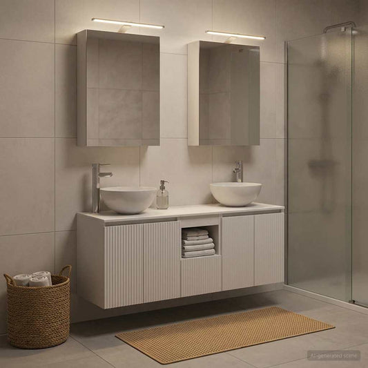 Bathroom Cabinet Set 5 pcs White 50 x 14.5 x 70 cm