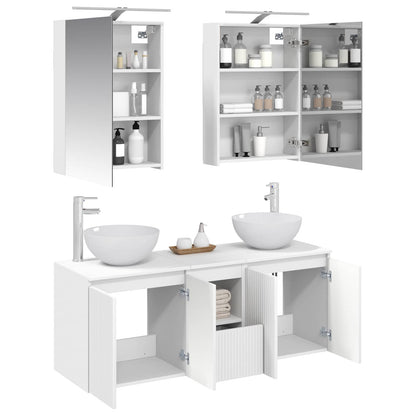 Bathroom Cabinet Set 5 pcs White 50 x 14.5 x 70 cm