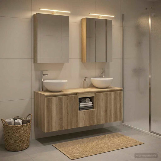 Bathroom Cabinet Set 5 pcs Sonoma Oak 50 x 14.5 x 70 cm