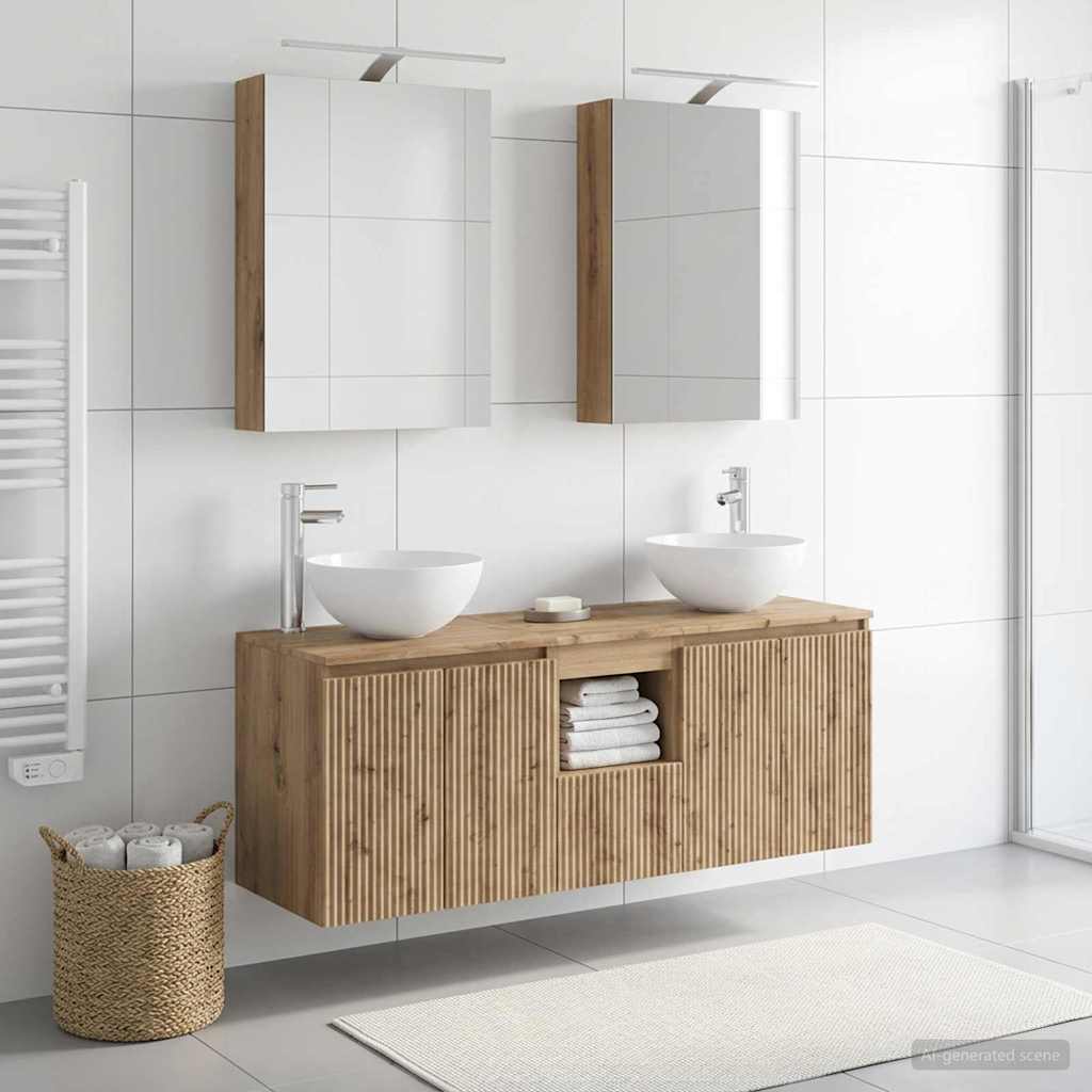 Bathroom Cabinet Set 5 pcs Artisan Oak 50 x 14.5 x 70 cm