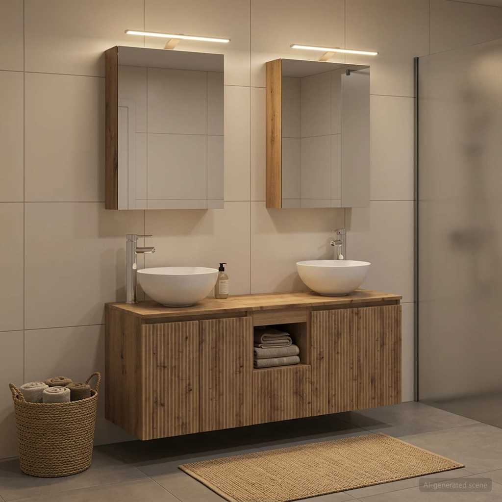 Bathroom Cabinet Set 5 pcs Artisan Oak 50 x 14.5 x 70 cm