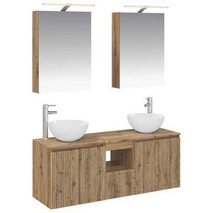 Bathroom Cabinet Set 5 pcs Artisan Oak 50 x 14.5 x 70 cm