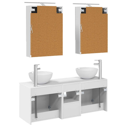 Bathroom Cabinet Set 5 pcs White 50 x 14.5 x 70 cm