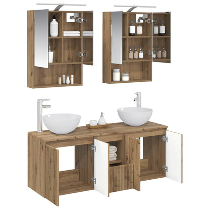 Bathroom Cabinet Set 5 pcs Artisan Oak 50 x 14.5 x 70 cm
